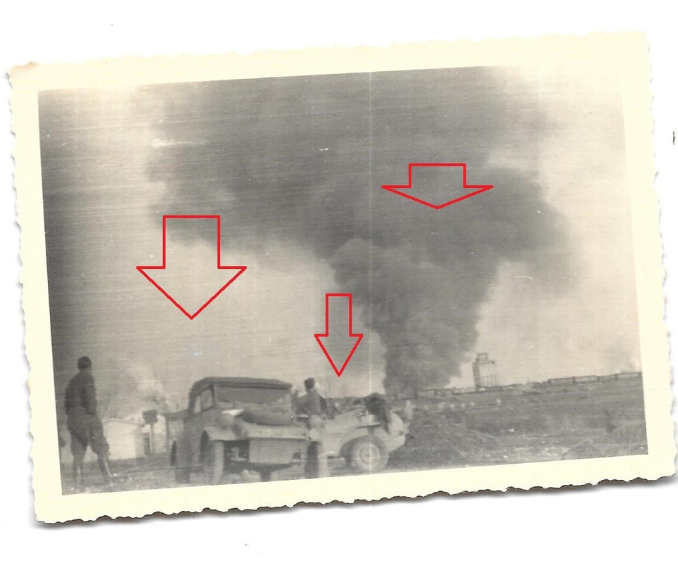 Foto 1944 Rückzug Schlacht am Don Kübelwagen   Schwimmkübel Typ 