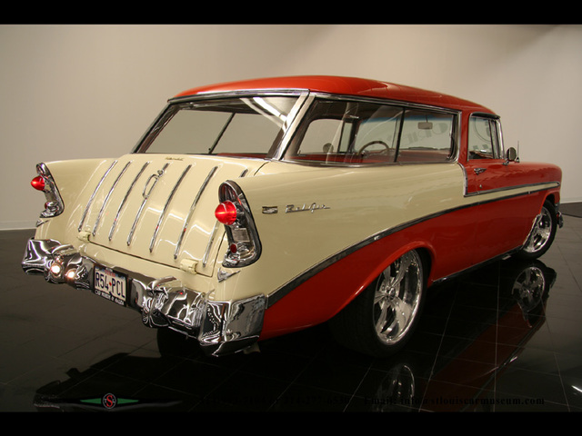 chevy nomad 56 rouge et blanc 2 ebay 60100$