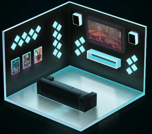3D CSS Gamer Room Artwork