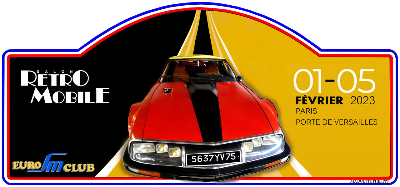 DEF OFFICIEL PLAQUE RETROMOBILE 2023