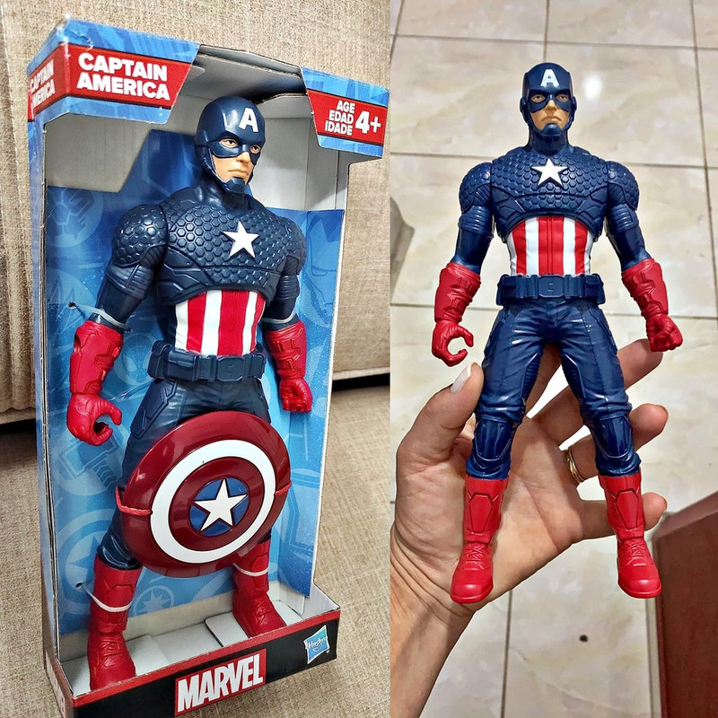 Marvel, Boneco Avengers Capitão América Olympus, Azul