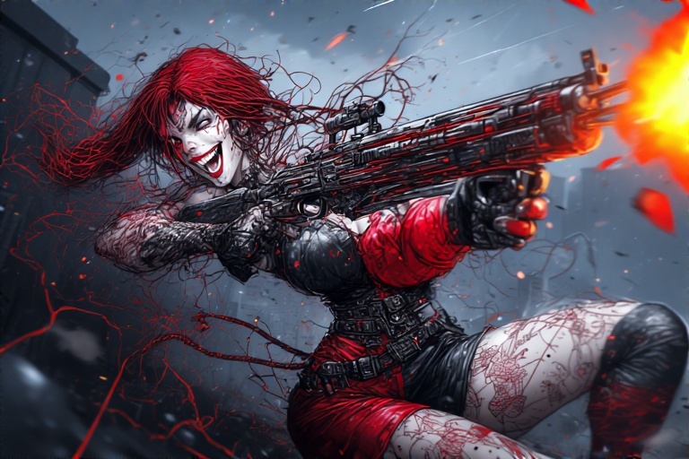 Playful-action-pose-Harley-Qui-10