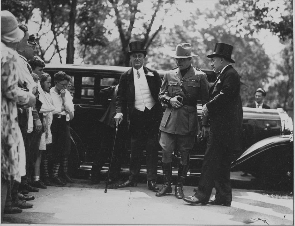 Franklin Roosevelt en Worcester, Massachusetts, 1934