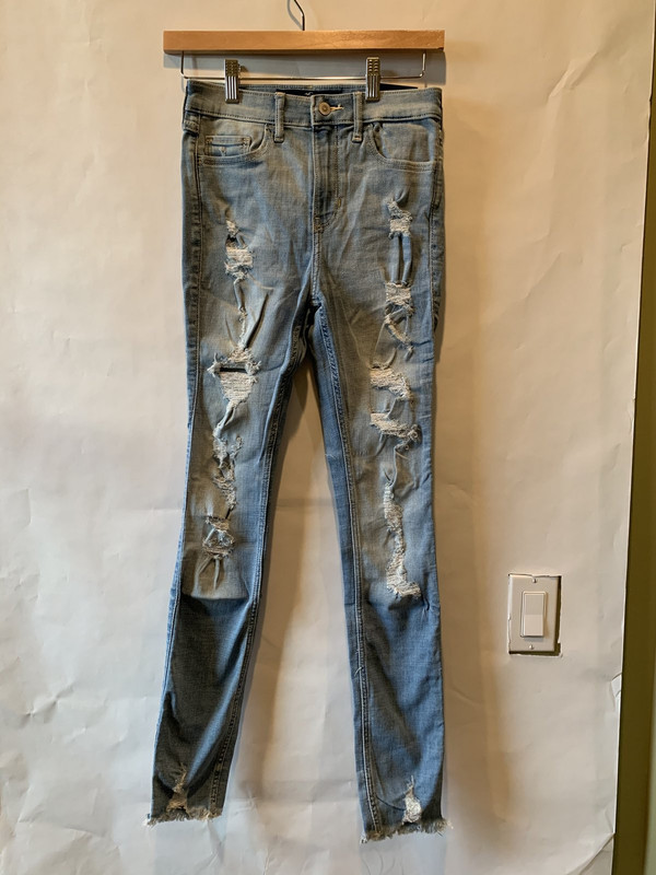 HOLLISTER CALIFORNIA HIGH RISE SUPER SKINNY JEAN 1R 25W 30L | MDG Sales, LLC