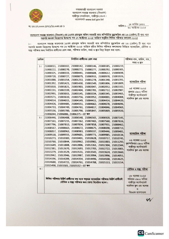 BOF-Office-Assistant-Cum-Computer-Typist-Exam-Result-2025-PDF-1