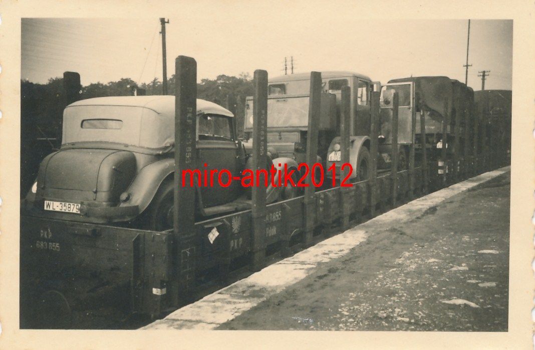 Foto, Lkw Fahrer aus Pössneck, Bahntransport, Pk