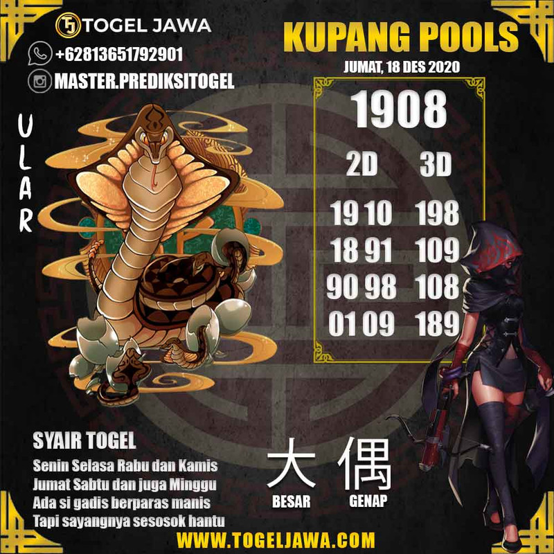 Prediksi KupangPool Tanggal 2020-12-18