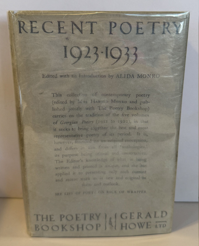Recent Poetry 1923-1933