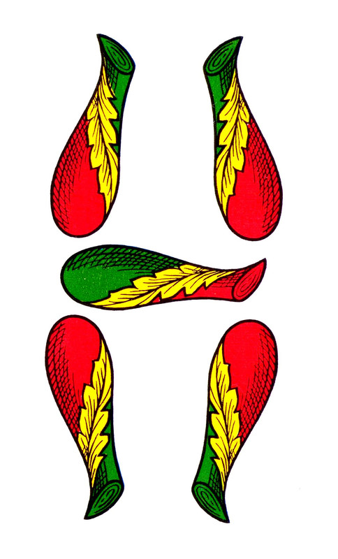 35 Cinque di bastoni