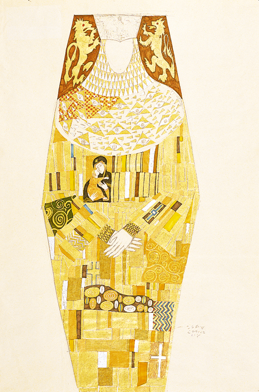 eiko-ishioka-dracula-klimt-inspired-dress-drawing-1