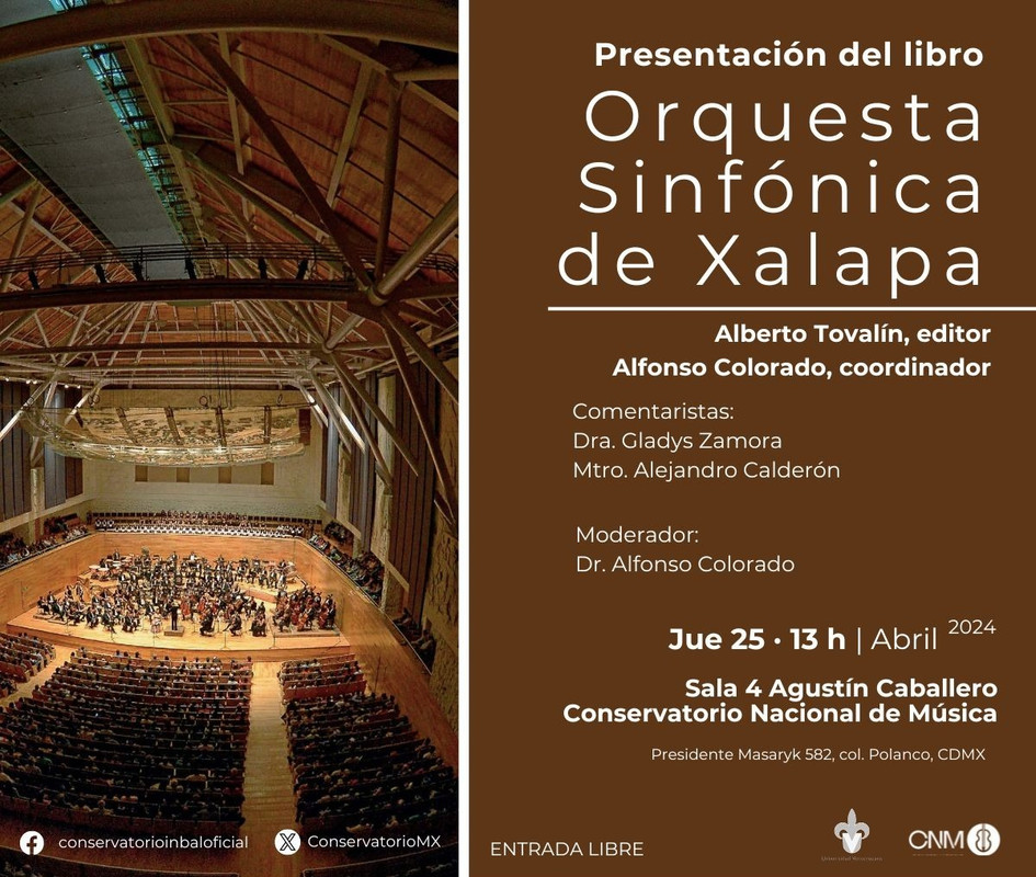 Presentarán en el Conservatorio Nacional de Música del In