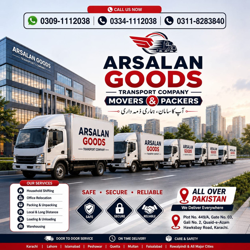 Arsalan Packers & Movers goods transport and moving work in Karachi — photo 18