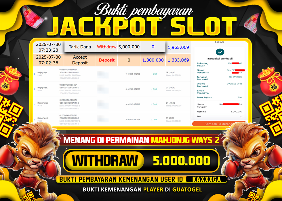 BUKTI JACKPOT LUNAS GUATOGEL