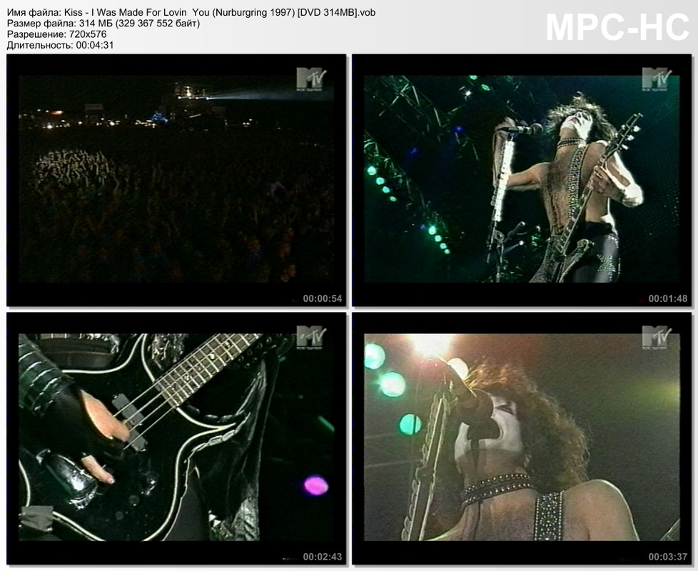 Kiss - I Was Made For Lovin  You (Nurburgring 1997) [DVD 314MB]