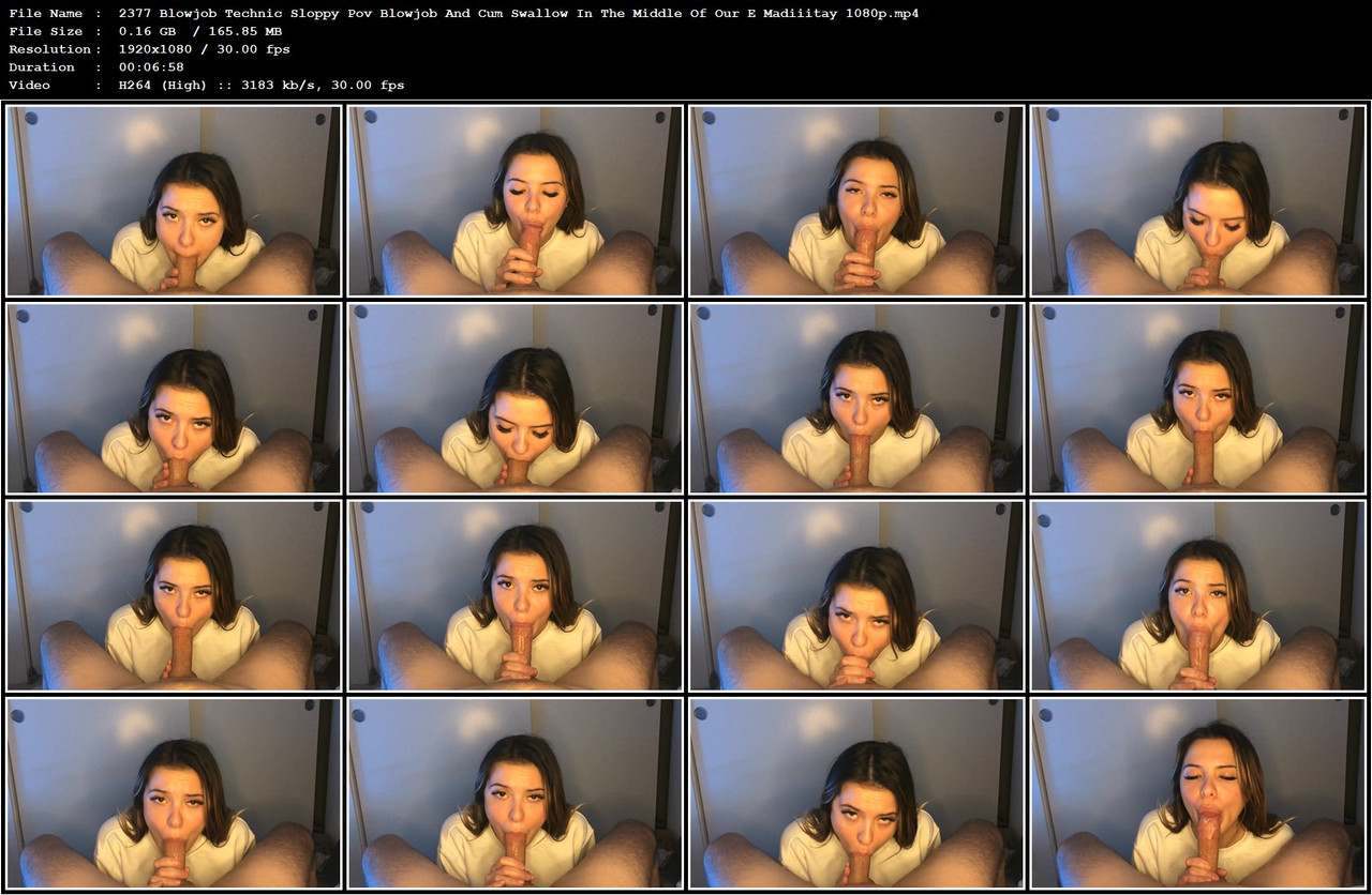 2377 Blowjob Technic Sloppy Pov Blowjob And Cum Swallow In The Middle Of Our E Madiiitay 1080p mp4