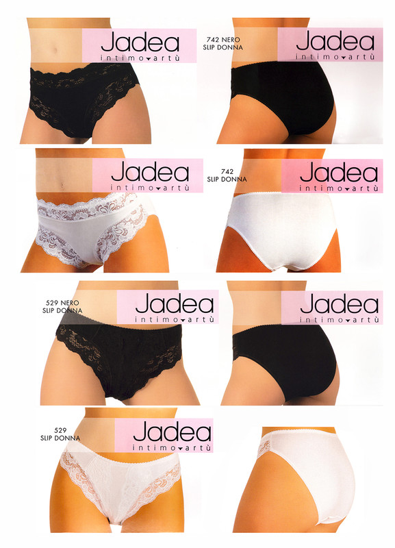 JADEA 6 Nero Slip Donna 742 3 Pezzi
