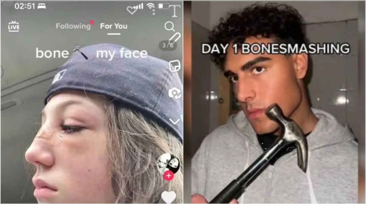 De esto trata el trend Bone Smashing para ser más guapo en Tiktok