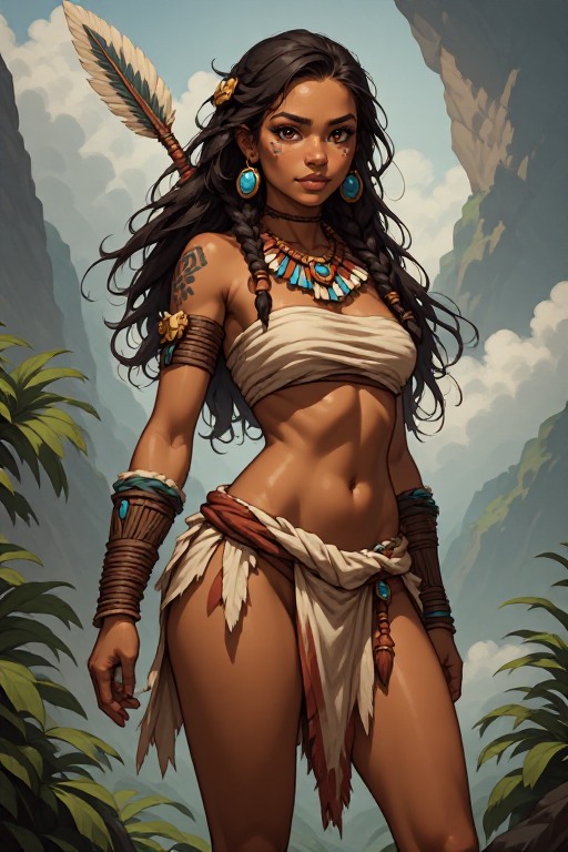 naked-polynesian-girl-warrior-(4)