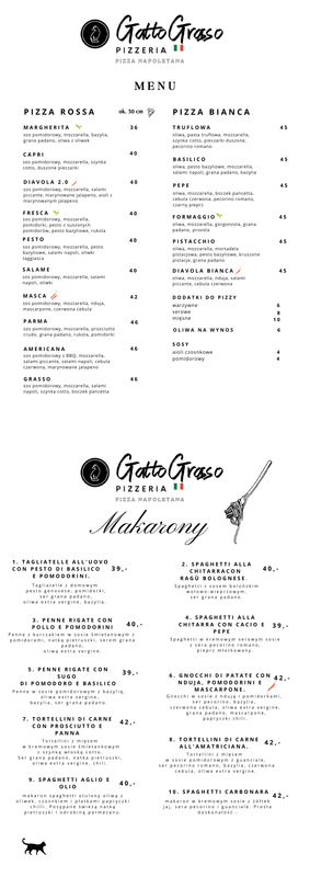 Menu 2026