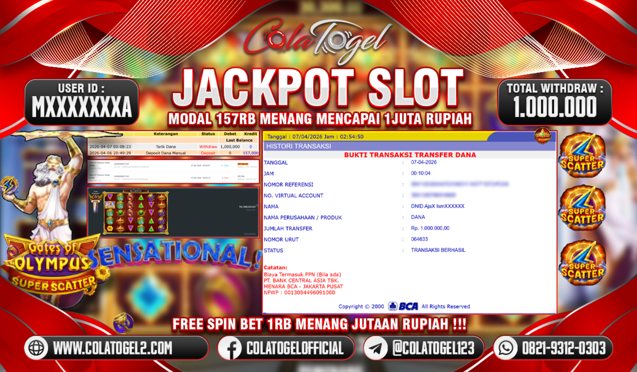 JACKPOT SLOT GACORR!!