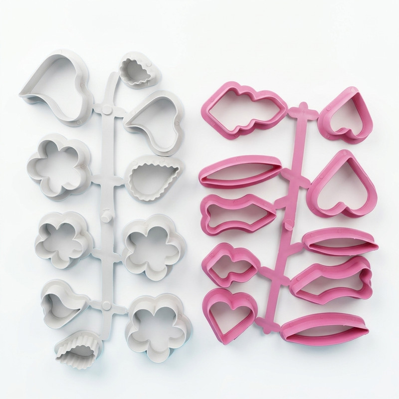Set moldes Cortadores de flores para fondant pastillaje porcelan