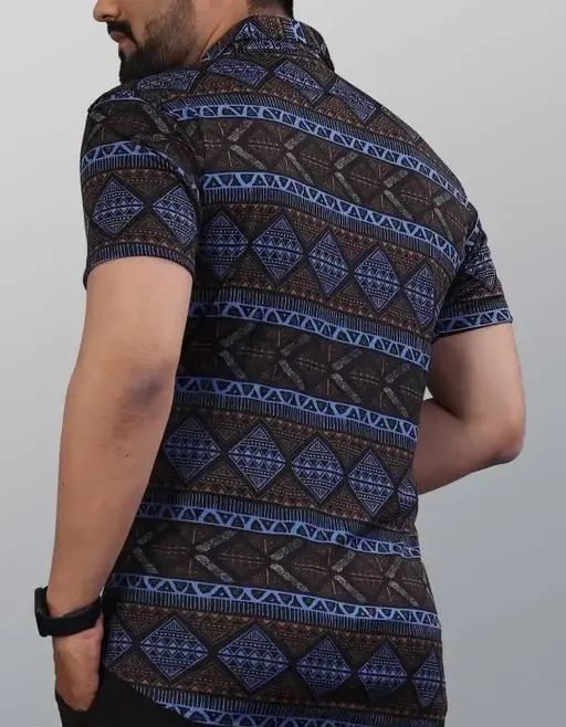 black lycra half shirt (R302)