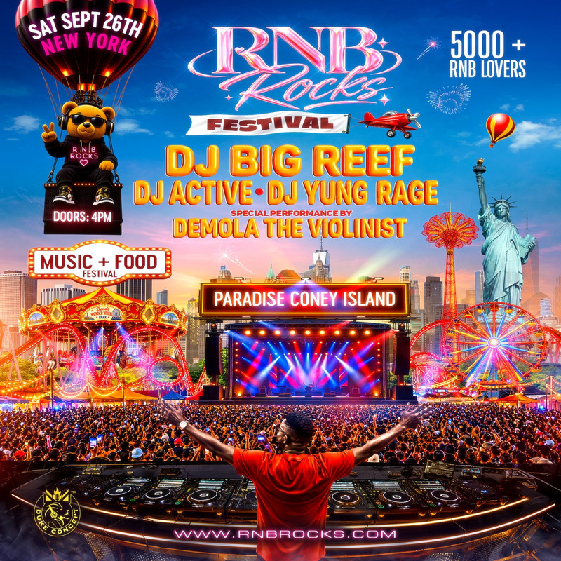 RNB ROCKS New York City flyer