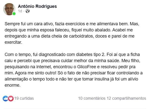 Depoimento real GlicoZero - Antônio Rodrigues