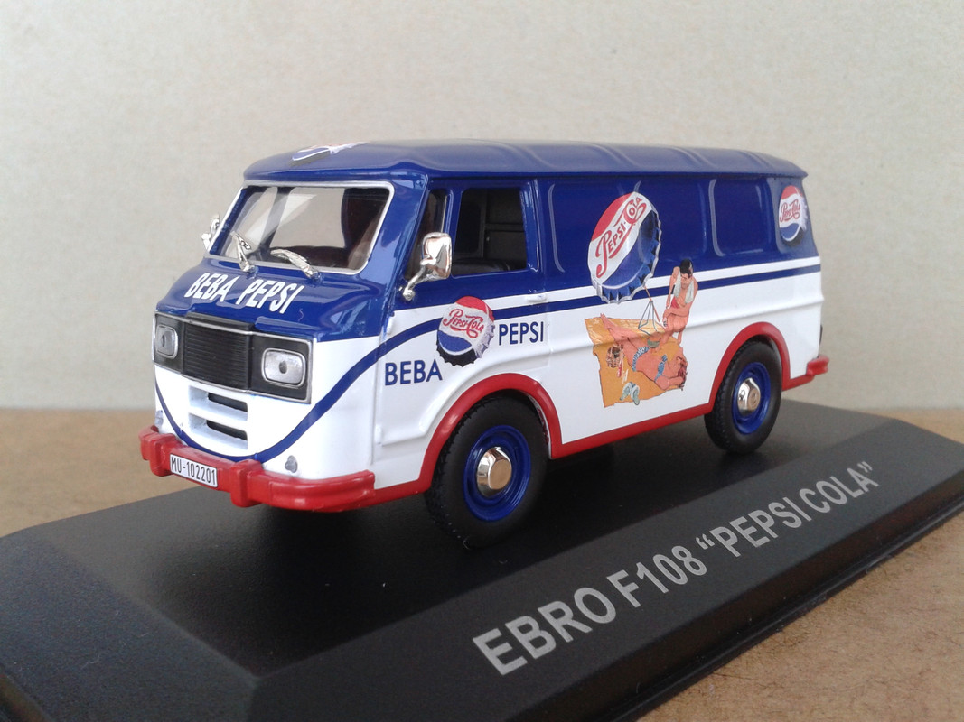 1971 Ebro F108 Furgón Metálico “Pepsi Cola” (Ixo - nº 19 Furgonetas de Antaño) (2)