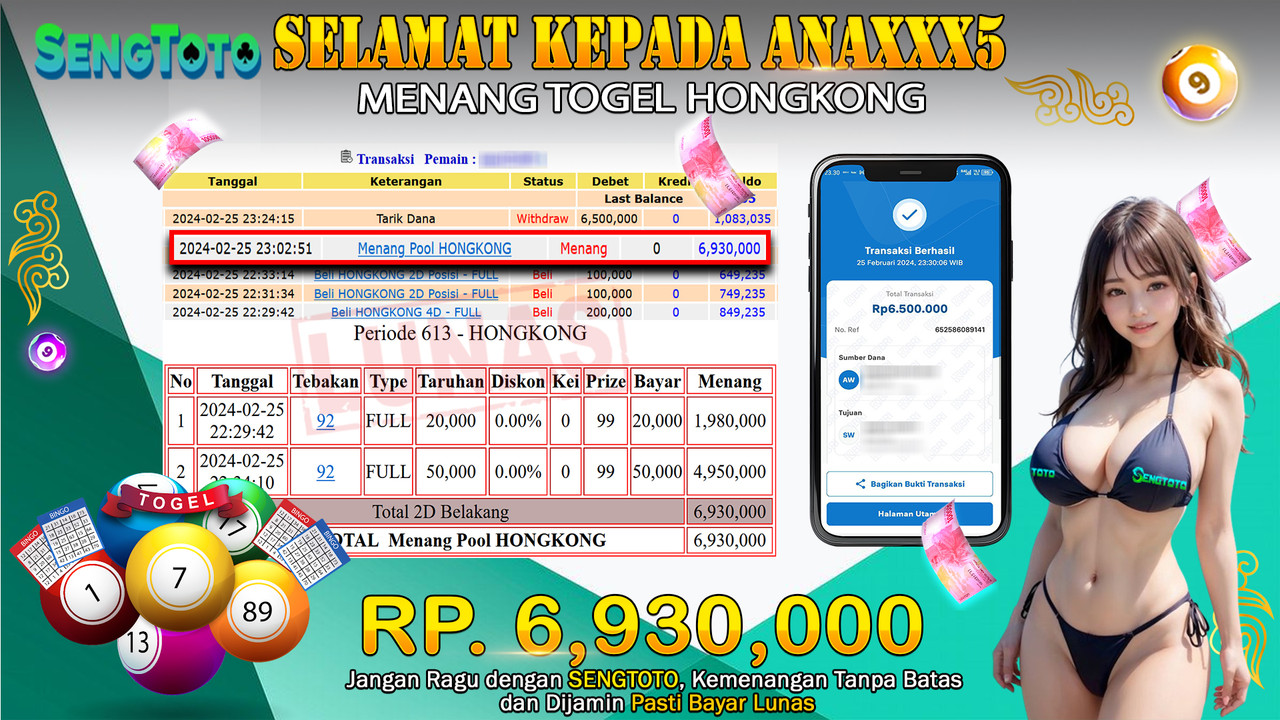 BUKTI PEMBAYARAN TOGEL HONGKONG