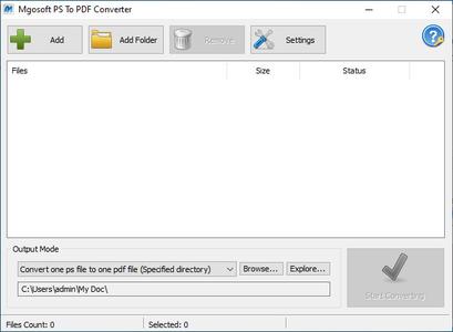 Mgosoft PS To PDF Converter 9.6.0