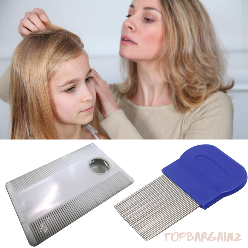 Head Lice Comb Fine Tooth Metal Detection Remove Hair Nit Eggs