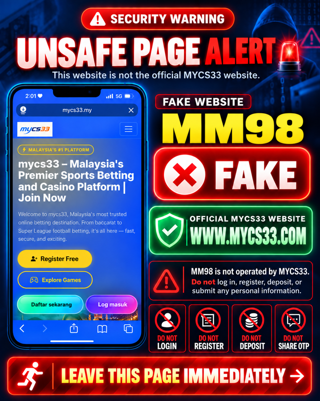 Unsafe phishing page warning
