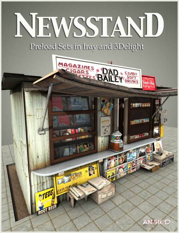 00 main newsstand daz3d