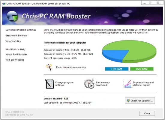 ChrisPC RAM Booster 5.09.18