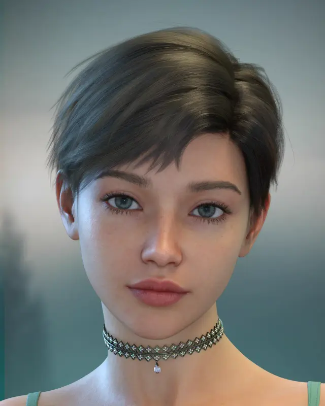 ALO Nikoletta Hair for Genesis 9, 8 and 8.1 Females