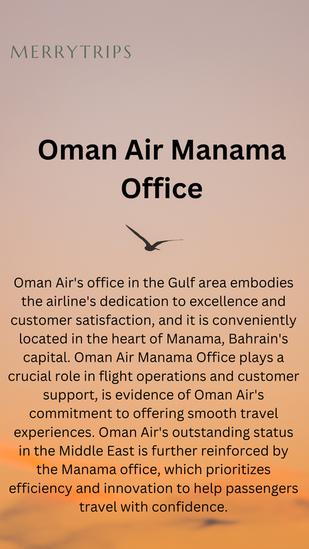 Oman Air Manama Office