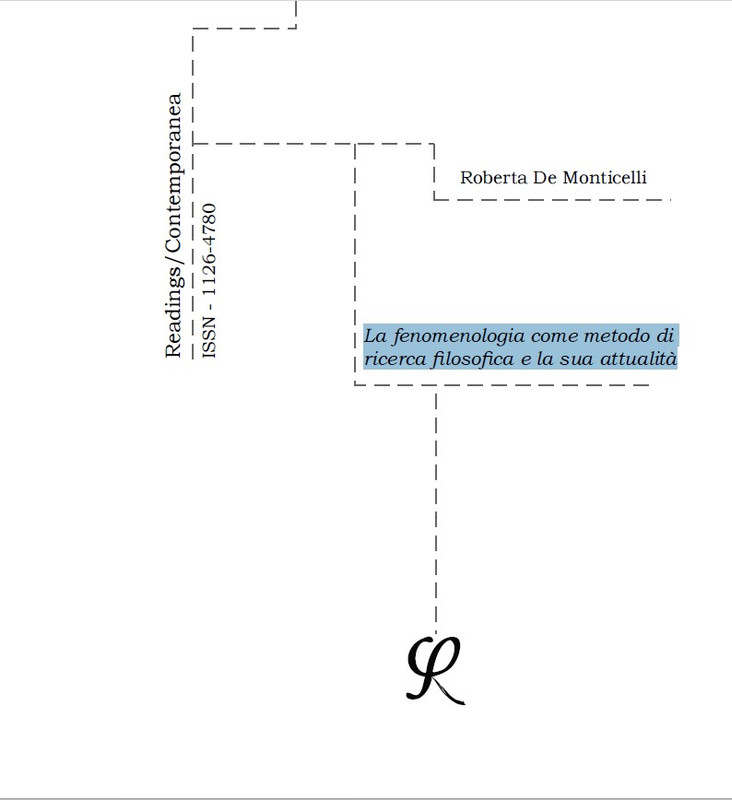Roberta De Monticelli - La fenomenologia come metodo di indagine filosofica e la sua attualità (2005)