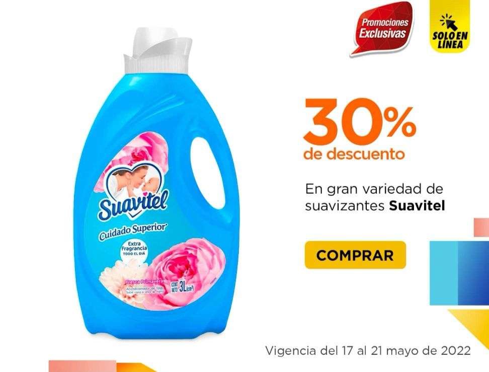 Chedraui: 30% de descuento en Suavizantes Suavitel seleccionados (Exclusiva tienda en línea) 