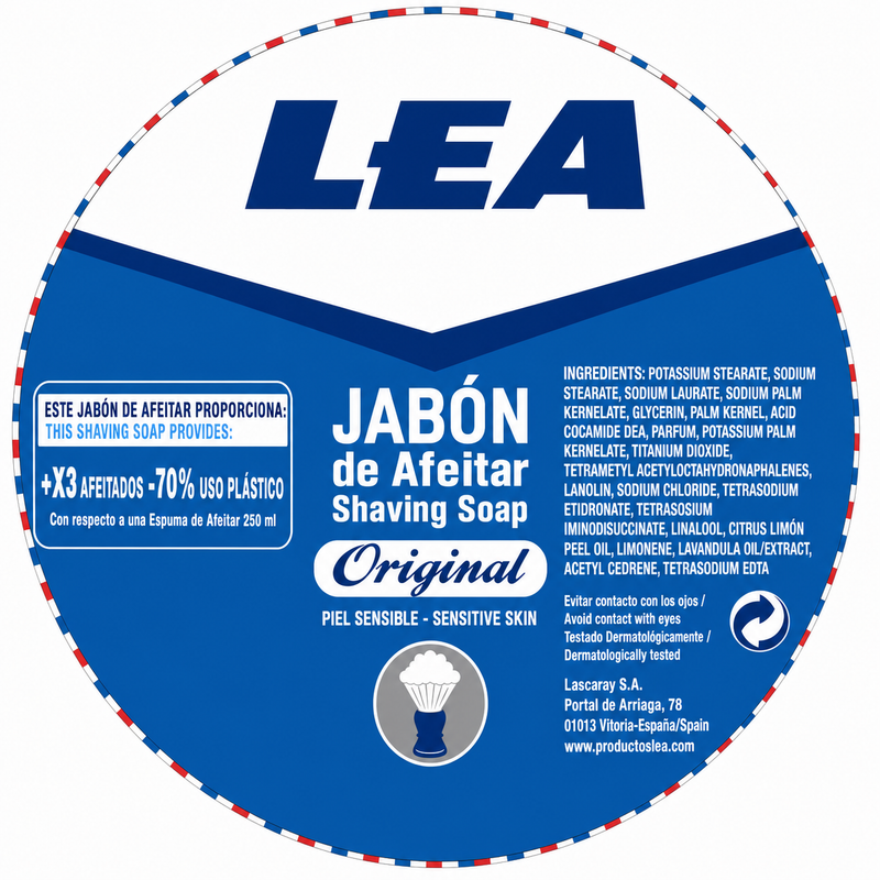 Carátula redonda LEA barra prensada