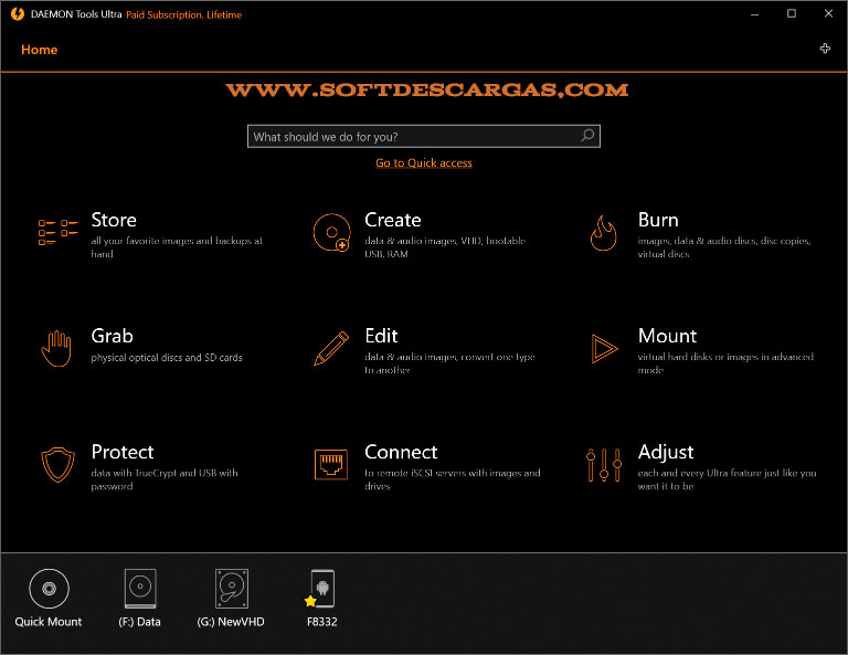 Características de DAEMON Tools Ultra 5 Características de DAEMON Tools Ultra 5