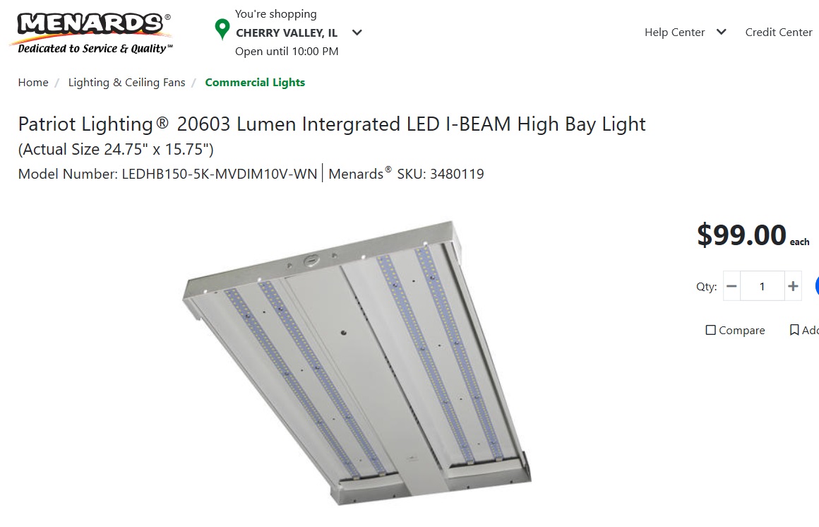 Best shop lighting for 12 foot ceilings outlet