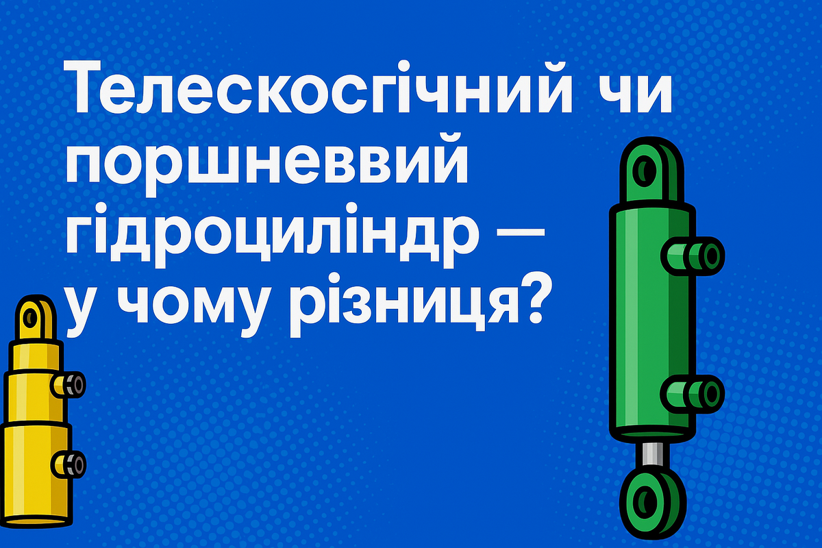 Порівняння Поршневого та телескопічного Гідроциліндра