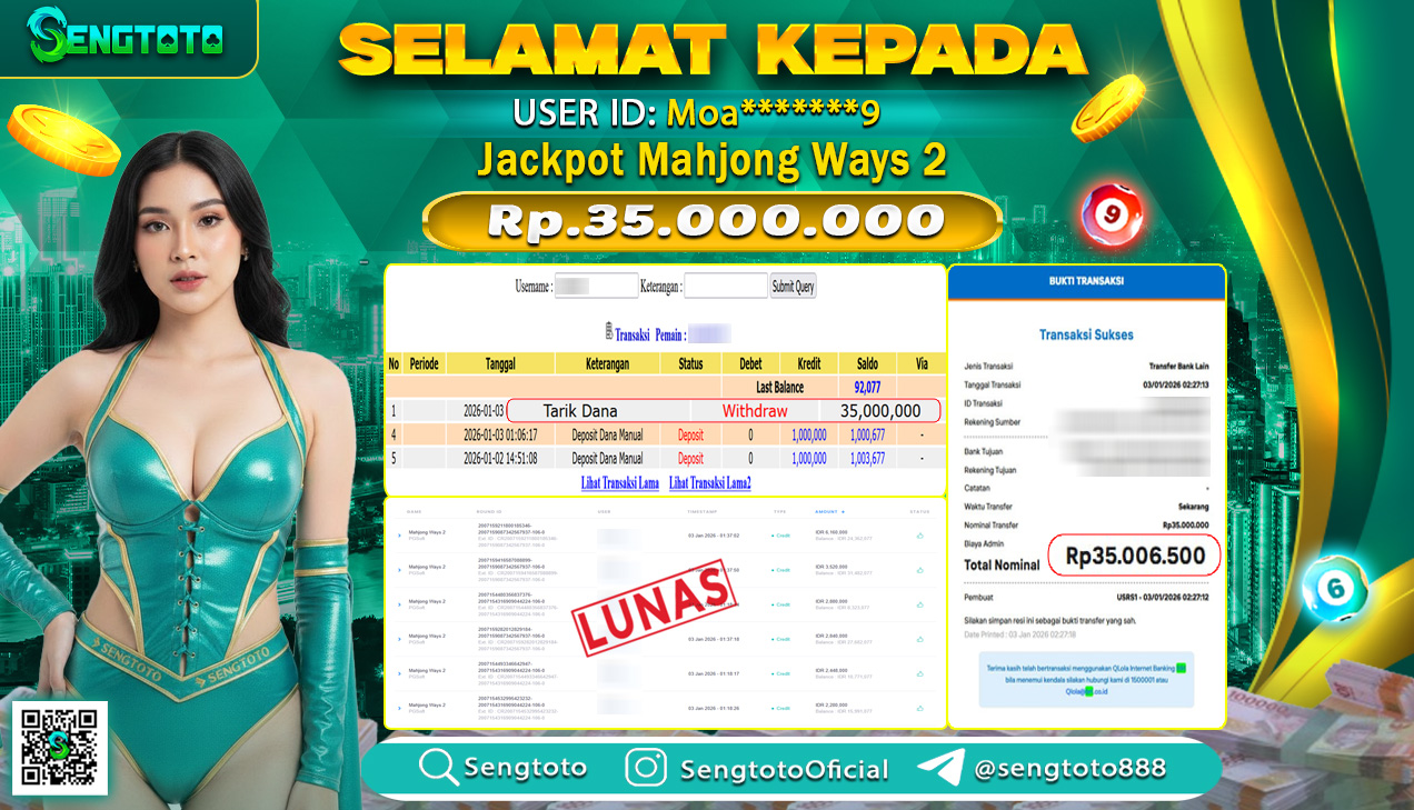 BUKTI PEMBAYARAN SLOT MAHJONG WAYS 2
