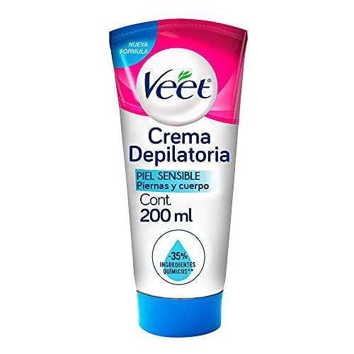 Amazon: Veet Silky Fresh, crema depilatoria corporal para piel sensible, 200 ml