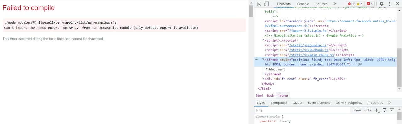 iframe problem in react