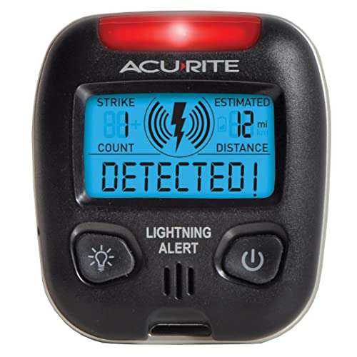 Amazon: De la serie: No lo necesito pero lo quiero. AcuRite 02020 Detector de rayos portátil 
