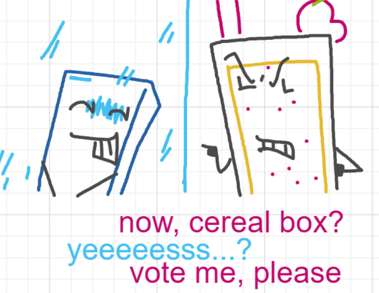 A panel from You're In Danger, Boy, episode seven of the Board Boards object show by Furretwalk/WalkingFurret.