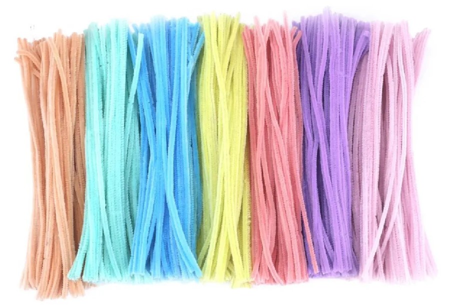 limpia pipas para manualidades flores tejido de muñecos