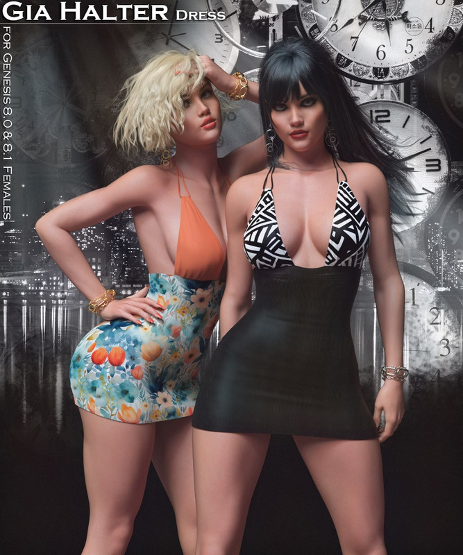 Gia Halter Dress for G88.1 Females